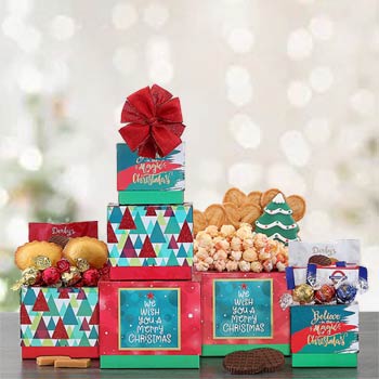 Christmas Magic Holiday Gift Tower