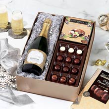 Champagne and Chocolates Holiday Gift Box