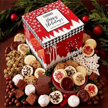 Festive Holiday Mini Cookies Gift Box