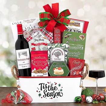 Fruit-Infused Wine Gift Basket with Wine Glasses - CLE Urban Winery