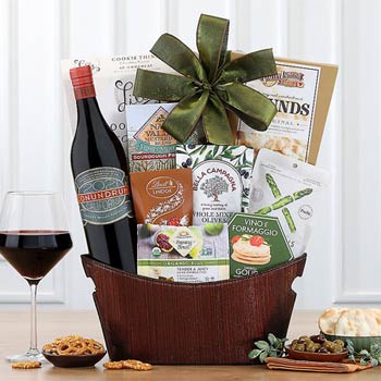 Corporate Red Wine Basket