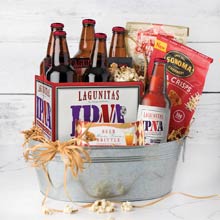 Beer and Snacks Gift Basket