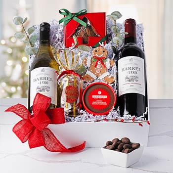 Winter Wishes Wine Gift Box