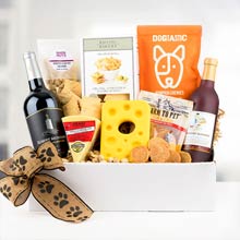 Wine and Dog Treats Gift Box