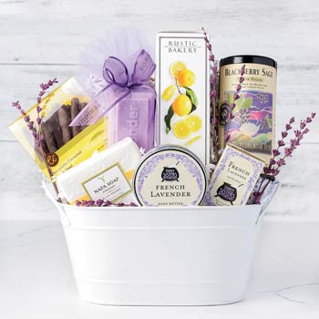 Lavender and Lemon Spa Basket