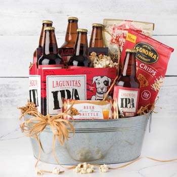 Beer and Snacks Gift Basket