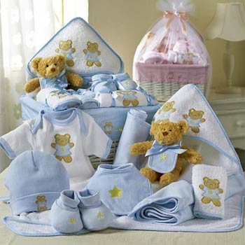 Baby Boy Layette Basket