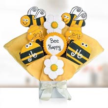 Bumble Bee Cookie Bouquet