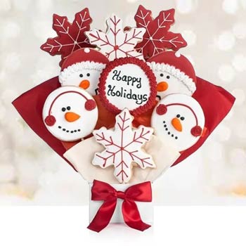 Snowman Happy Holidays Bouquet