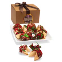 Christmas Decorated Fortune Cookies