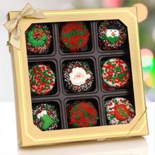 Christmas Chocolate Covered Oreo Cookies