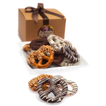 Chocolate Covered Pretzels Gift Box