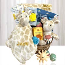 Personalized Safari Basket for Baby