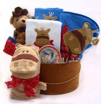 Baby Boy Cowboy Gift Basket