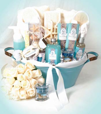 Beach Wedding Spa Basket