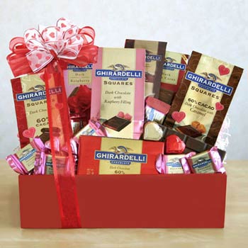 Ghirardelli Chocolate Valentines Day Gift Box