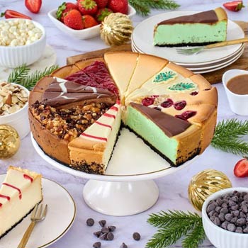 Christmas Cheesecake Assortment