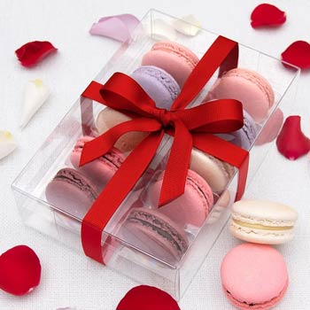 Valentines Day French Macarons Gift Box